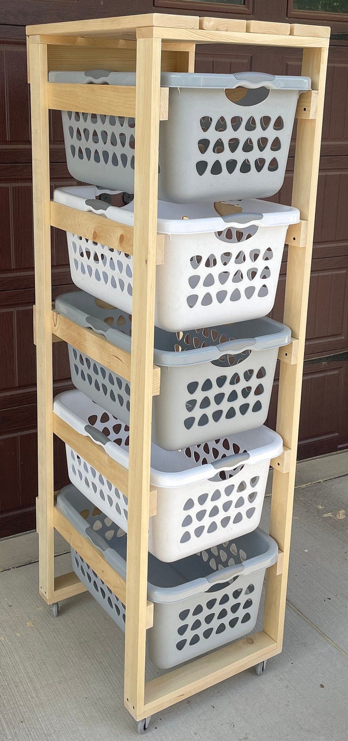 4 High Laundry Basket Holder Etsy