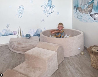 Climbing Foam Playset With a Pool 90x30 X 200