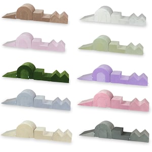 Climbing, Large Foam Set, Indoor Home Playground, Gym, Obstacle Course for Children, 21 Colors, 5 Pieces