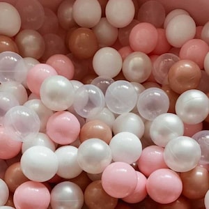 Balls for ballpit, 2.76&quot; (7 cm), Plastic balls, Bulk balls, non-toxic, soft ball pit child, toddler gifts, activity toy, party balls 35 colo