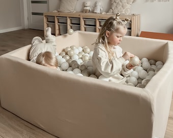 110x110x40cm / 43.3 x 43.3 x 15.7in |  XXL, large set, +800 balls |   many colors | Ball-Pit Round Baby Foam Round Ball Pit,