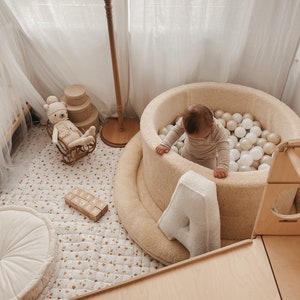 Piscina infantil de bolas para niños, 300 piezas, color azul marino