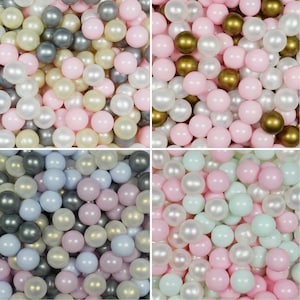 Pastel Balls for ballpit, 2.76&quot; (7 cm) Plastic balls, Bulk balls, non-toxic, soft ball pit child, toddler gifts, activity toy, balls-35
