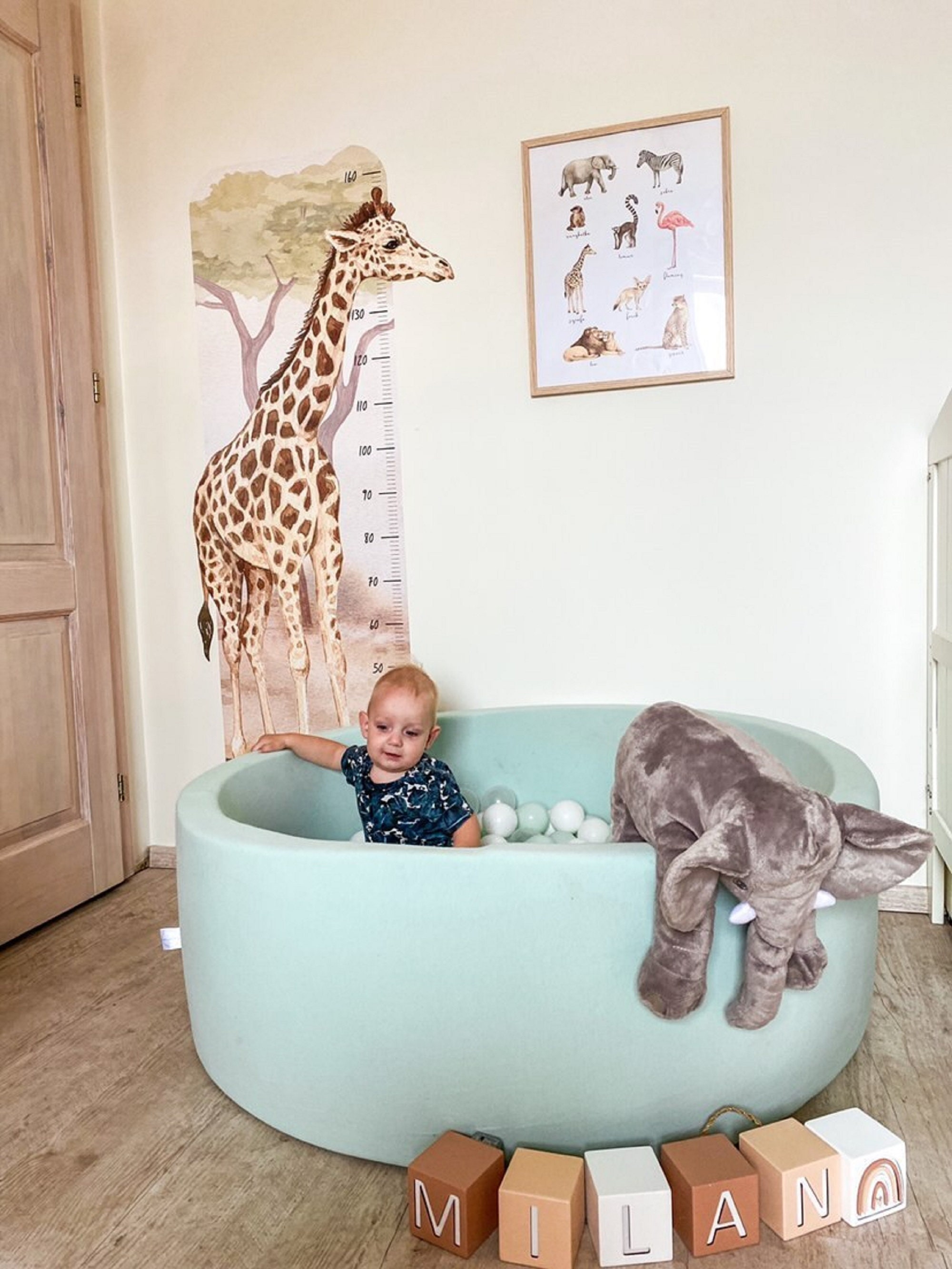 XL Large Set MINT Ballpit Round Baby Foam Round Ball Pit Etsy