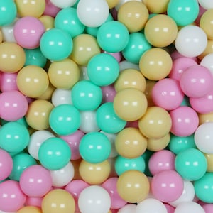 Balls for ballpit, 2.76&quot; (7 cm), Plastic balls, Bulk balls, non-toxic, soft ball pit child, toddler gifts, activity toy, party balls 35 colo