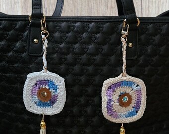 Crochet Keychain Purse Charm