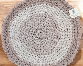 Round Cotton Crochet Hot Pad | Refined Trivet for Tabletop Use -  Modern Kitchen Essentials