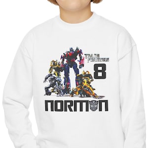 Disney Transformers Sweatshirt, Transformer Birthday Boy Girl T-Shirt, Trans4mer Kids Tee