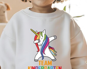 Dabbing Unicorn Shirt: Custom Kindergarten Tee, 100 Days of School