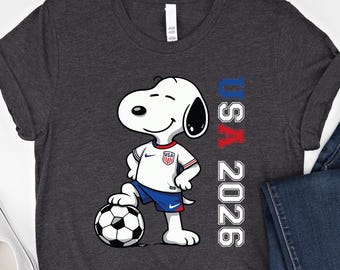 USA 2026 Football Shirt, Cup Winner Dog T-shirt, World Soccer Tournament Mascot Tee, Football Tank Top