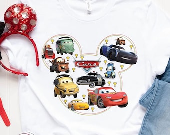 Disney Cars Shirt,Pixar Cars Tshirt,Disney Family Shirts,Disney Group Shirt,Disney Ears Shirt,Matching Disney tee,Lightning Mcqueen Shirt