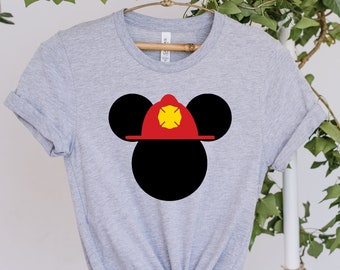 Mickey Firefighter Shirt,Fireman Mickey Shirt,Disney Shirts,Disney Trip Gifts,Firefighter Gift,Shirts For Kids,Firefighter Lover Kids Shirt