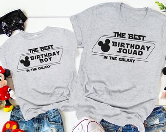 The Best Birthday Boy in the Galaxy Shirt,The Best Birthday Girl in the Galaxy Shirt,Disney Starwars Birthday Shirts,Birthday Squad Shirt