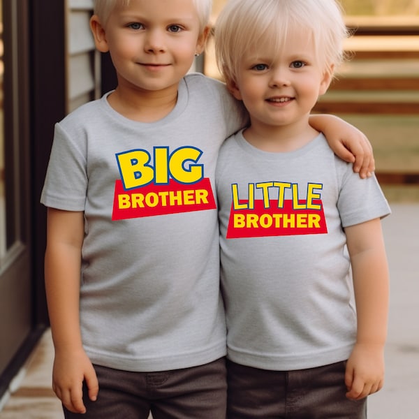 Toy Story Little Brother Shirt, Matching Siblings Shirt, Birthday Gift for Brothers, Matching Family Shirts