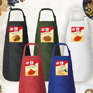 Spice Girl Aprons, Condiments Matching Apron, Mother's Day Group Apron, Family Kitchen Aprons, Spice Apron Cosplay, Food Seasoning Gifts