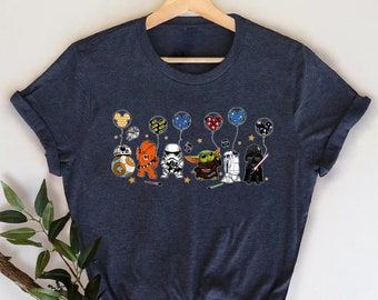 Disney Star Wars Shirt Sweatshirt, Star Wars Characters Balloons Shirt, Disney Vacation Sweater, Star Wars Christmas Shirt Kids