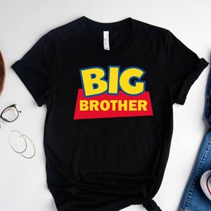 Toy Story Camisa de Gran Hermano, Regalo de anuncio de hermano, Regalo de revelación de nacimiento para hermano, Camisa de anuncio de bebé imagen 2