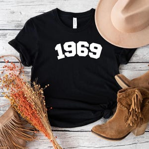 Vintage 1969 T-Shirt: 55th Birthday Gift Tee