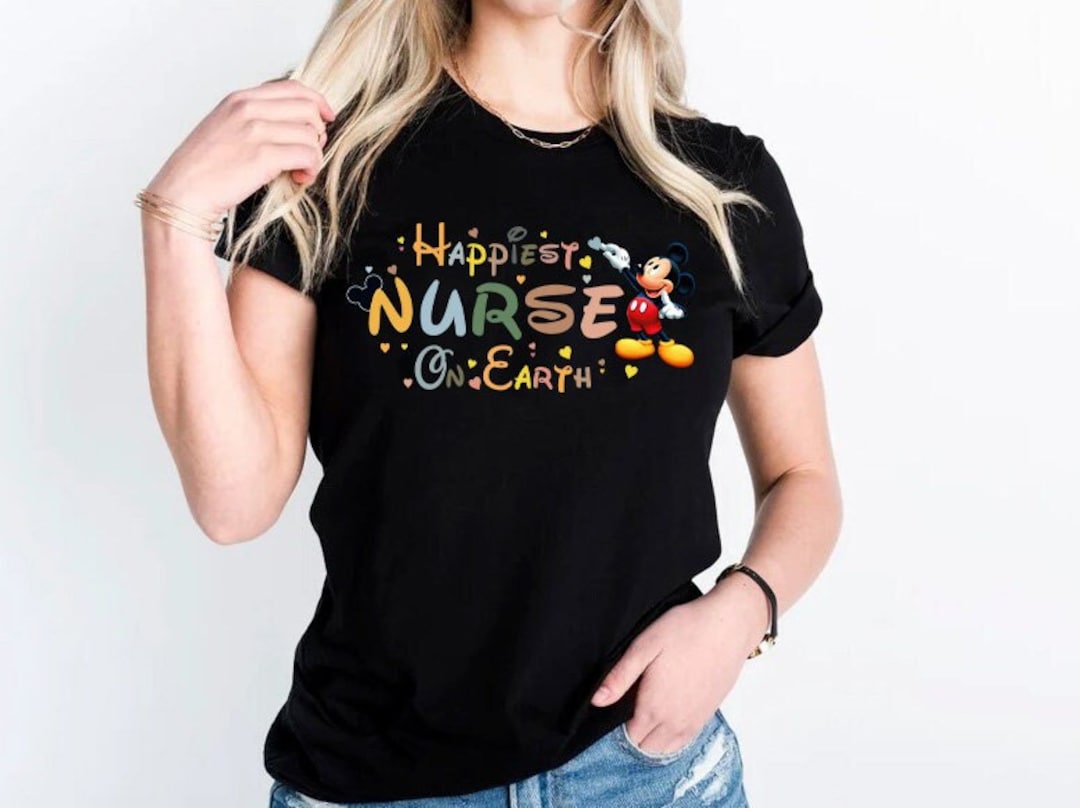 Disney Happiest Nurse on Earth Shirt, Funny School Nurse Shirt, Cute