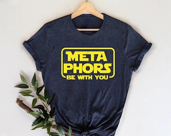 Funny English Teacher Hoodie: Metaphors Be With You, Star Wars Gift