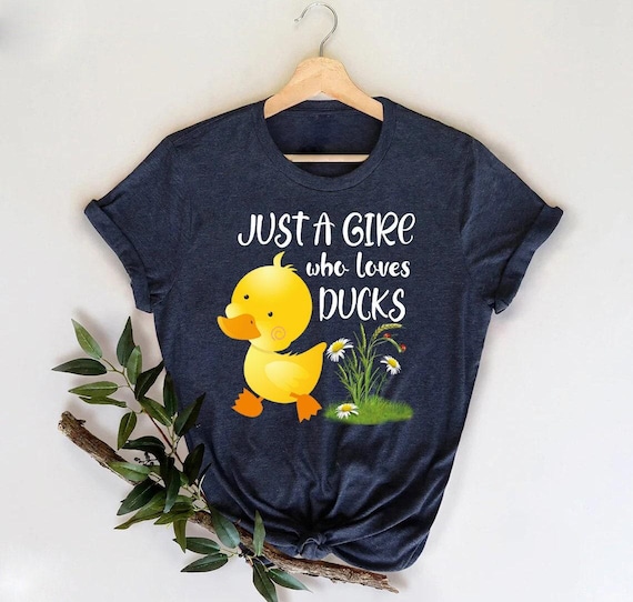 Just a Girl Who Loves Ducks Shirt,Duck Lover Girl Shirt,Animal Lover Shirt,Duck Lover Mom Shirt,Duck Lover T-Shirt,Mothers Day Shirt