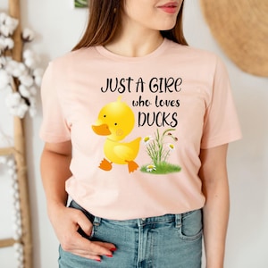 Camiseta "Solo una chica que ama a los patos", "Amante de los patos", "Amante de los animales", "Mamá amante de los patos", "Amante de los patos", "Día de la Madre" imagen 2