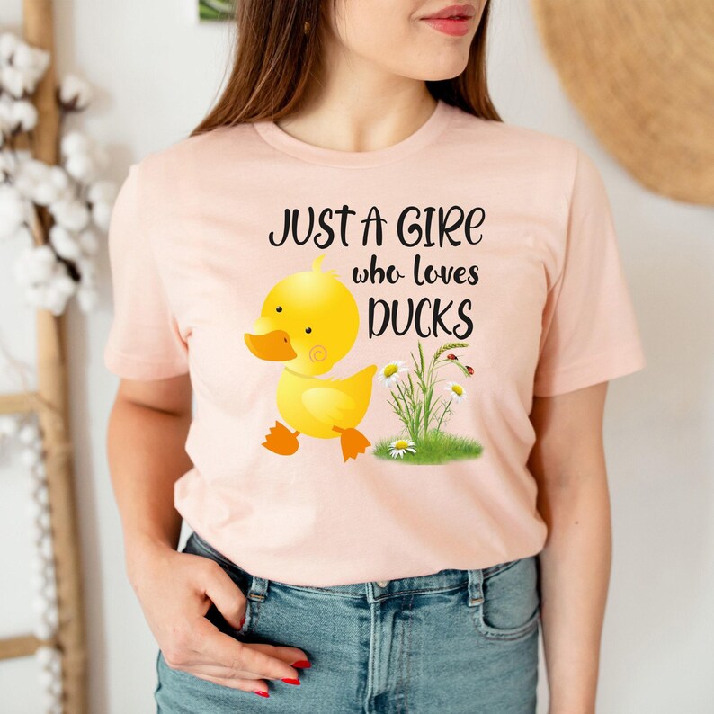 Camiseta "Solo una chica que ama a los patos", "Amante de los patos", "Amante de los animales", "Mamá amante de los patos", "Amante de los patos", "Día de la Madre" imagen 2