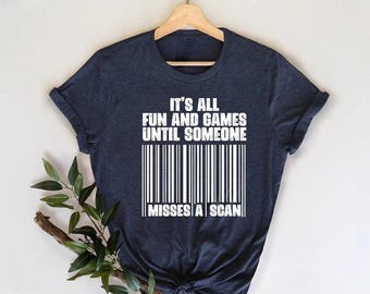 Funny Postal Worker Shirt: Missed Scan Post Office Attire Tee