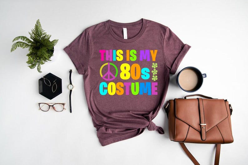Retro 80s Costume Shirt: Eighties Party Tee, This is my Eighties Costume Bild 2