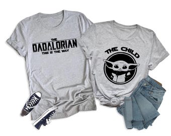 Dadalorian & The Child Shirt: Star Wars Matching Family Tees, Father's Day Gifts