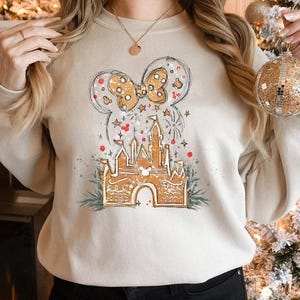 Disney Gingerbread Castle Shirt,Disney Christmas Family Shirts,Disney Christmas Shirt,Minnie Mickey Christmas Shirt,Disney Gingerbread Shirt