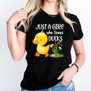 Camiseta "Solo una chica que ama a los patos", "Amante de los patos", "Amante de los animales", "Mamá amante de los patos", "Amante de los patos", "Día de la Madre" imagen 3
