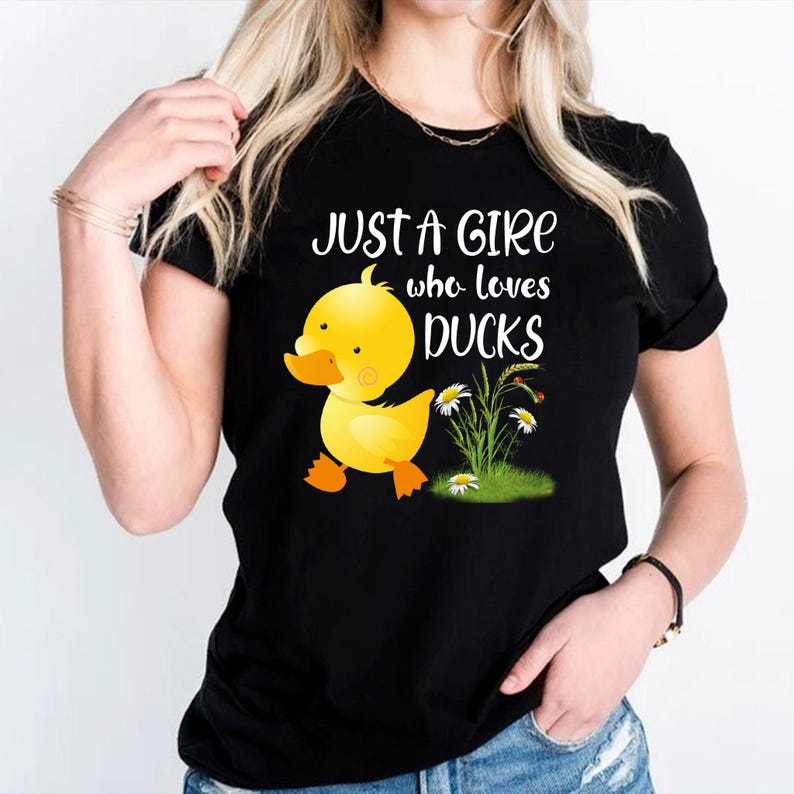 Camiseta "Solo una chica que ama a los patos", "Amante de los patos", "Amante de los animales", "Mamá amante de los patos", "Amante de los patos", "Día de la Madre" imagen 3