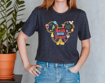Best Mom Ever Shirt, Disneyland Snacks Time Tank Top, Mickey Head Mother Tee