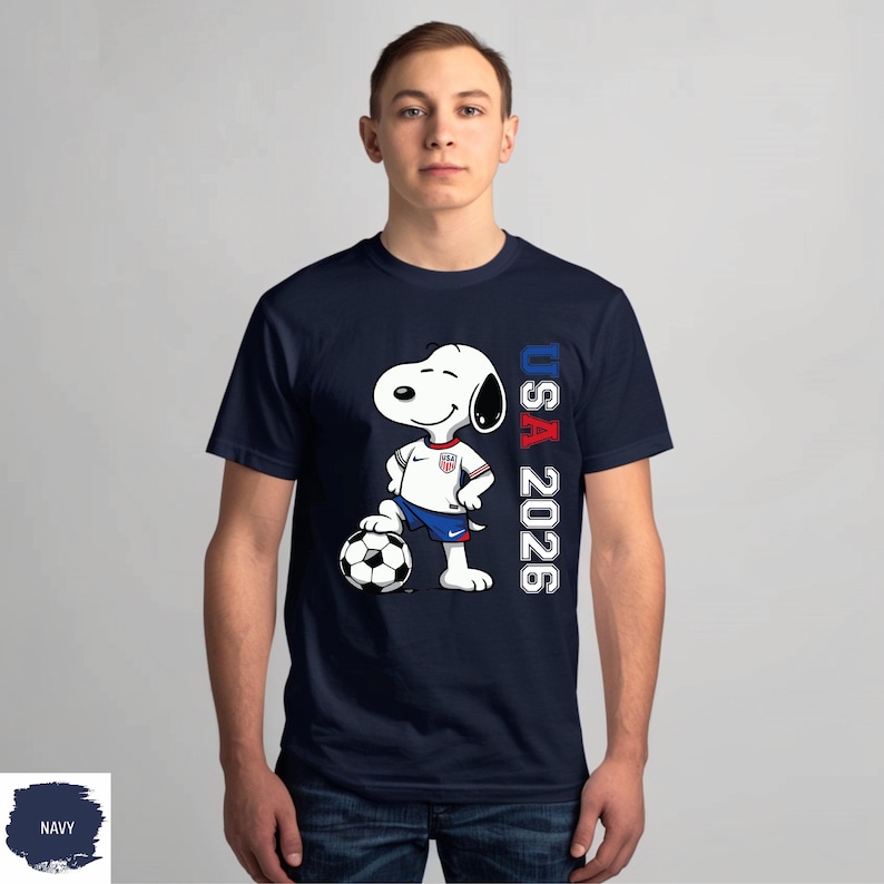 USA 2026 Football Shirt, Cup Winner Dog T-shirt, World Soccer Tournament Mascot Tee, Football Tank Top image 3