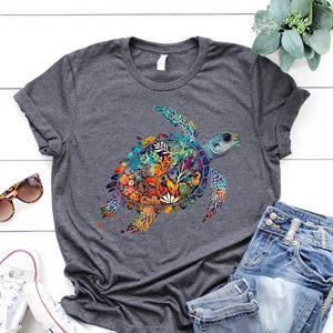Watercolor Tortoise Shirt,Colorful Sea Turtle Shirt,Ocean Life Shirt,Save the Turtles Shirt,Marine Life Shirt,Beach Life Shirt,Summer Shirt