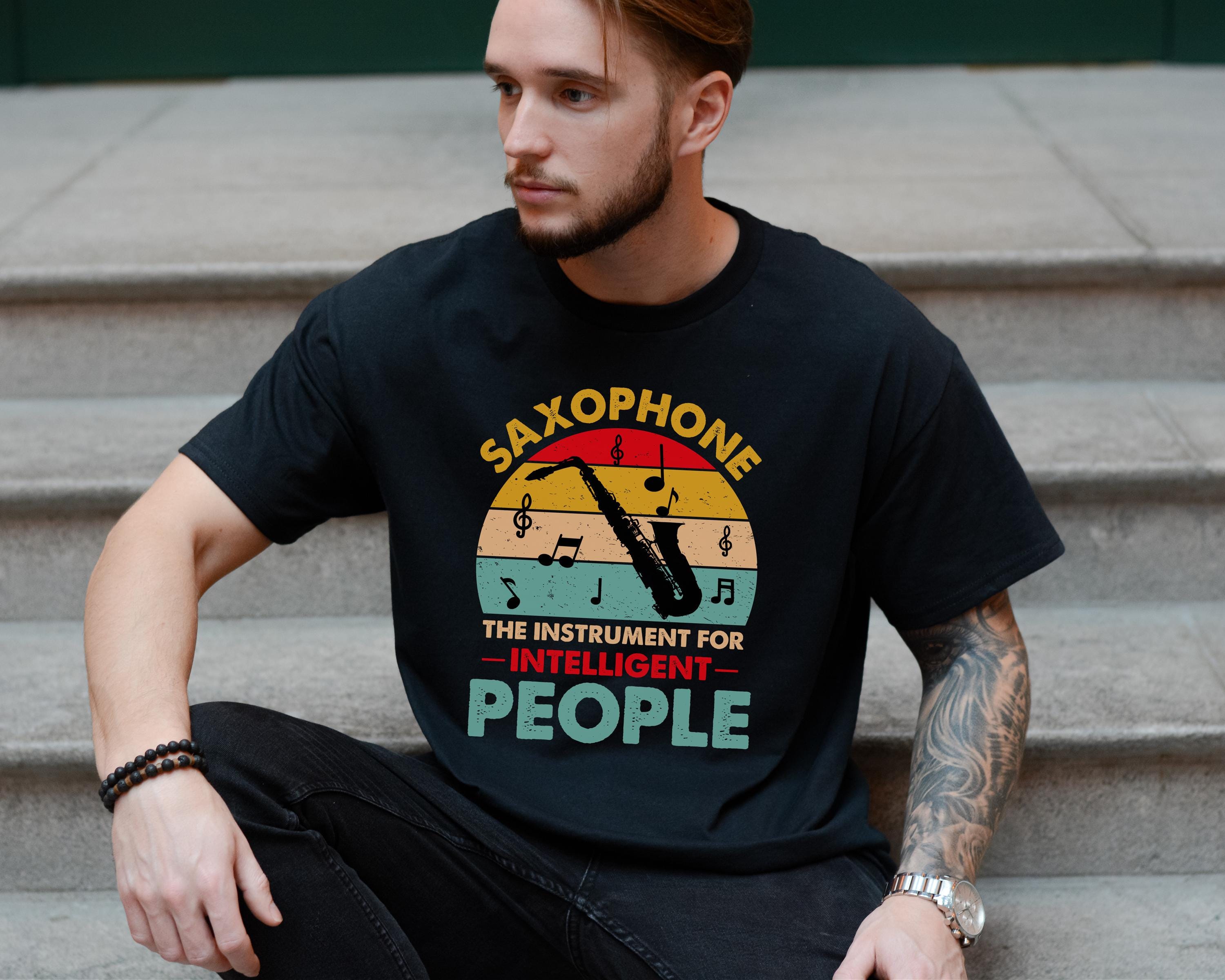 Saxophone T Shirt - Etsy
