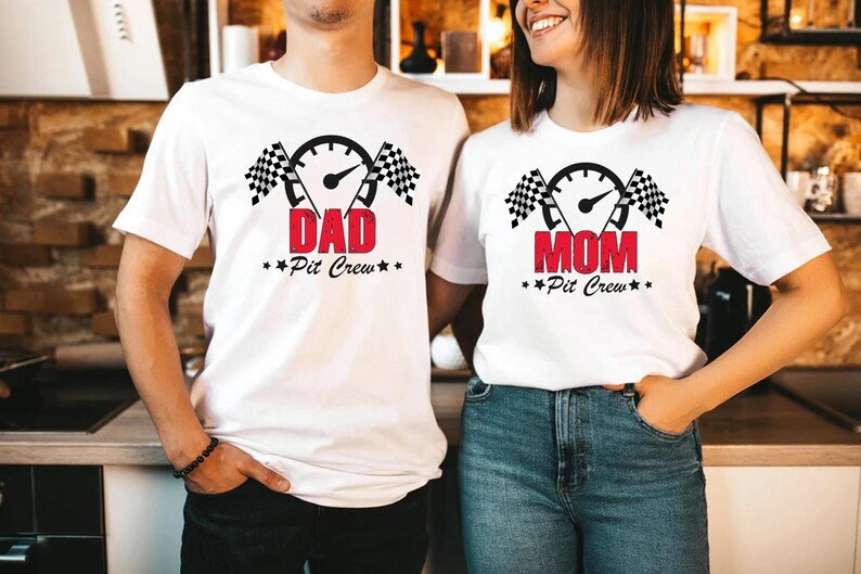 Matching Pit Crew Mama Shirt: Custom Race Car Birthday Outfit 画像 3