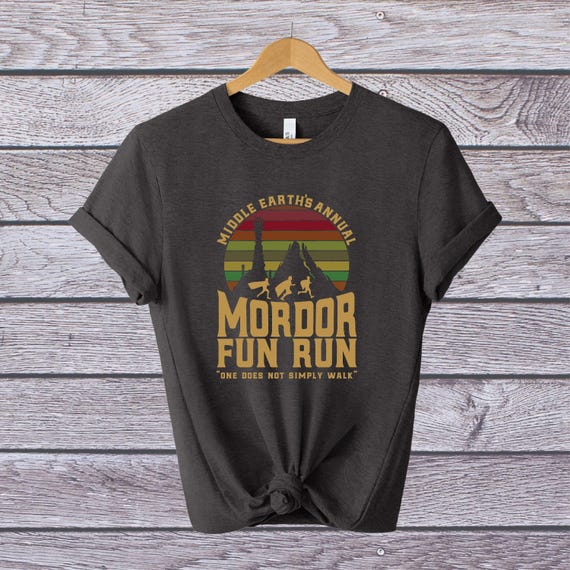 Mordor Fun Run Shirt, Ring Runners Design - Unisex Cotton Tee