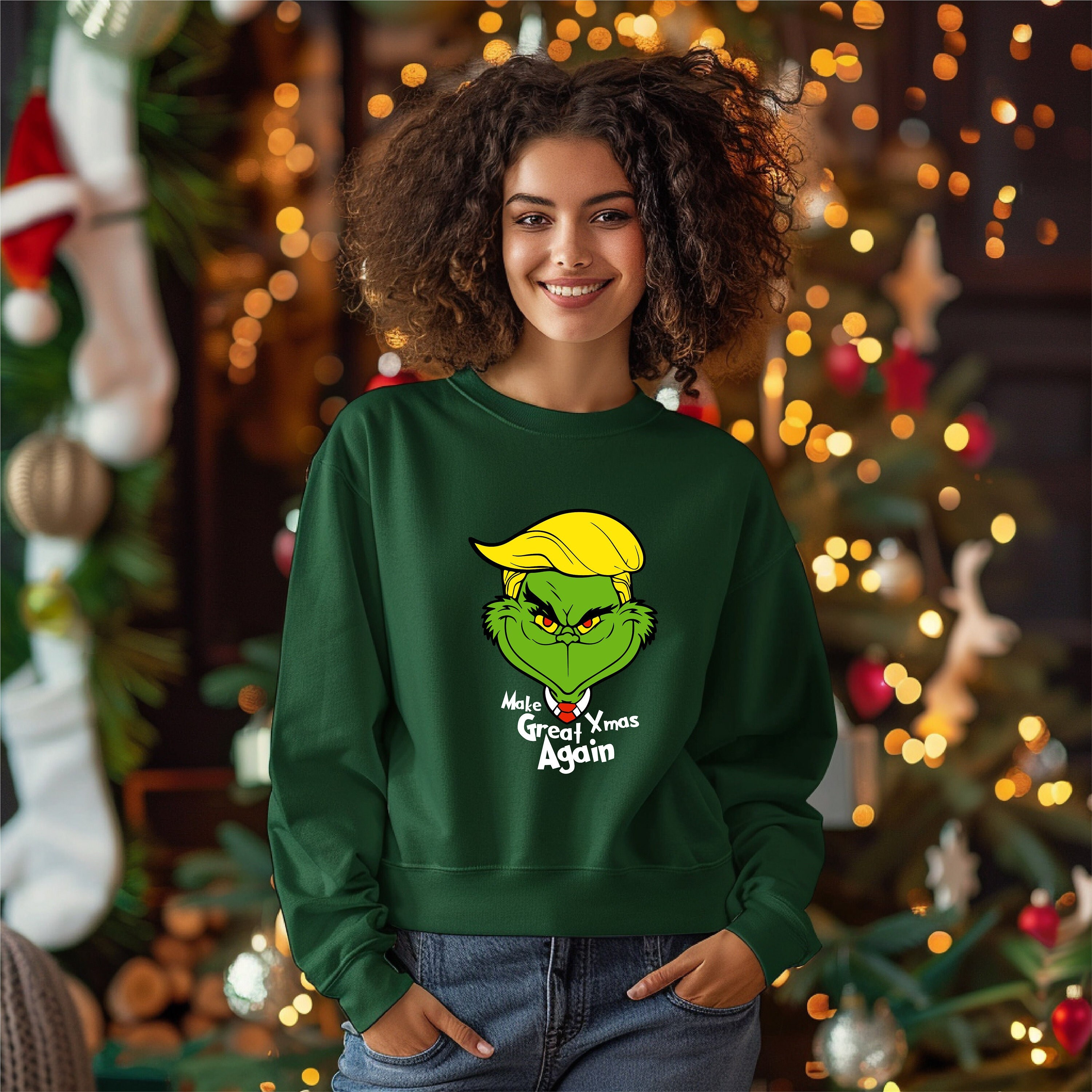 Grinch Movie Sweater Etsy