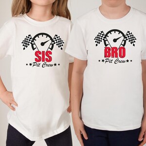 Matching Pit Crew Mama Shirt: Custom Race Car Birthday Outfit 画像 4