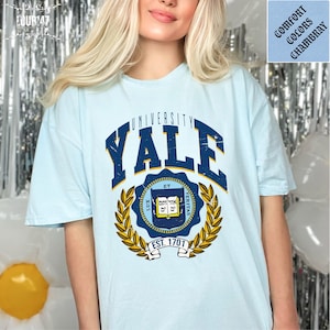Comfort Colors Yale University Shirt: Alumni, Student Gift