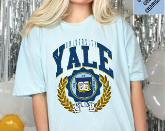 Comfort Colors Yale University Shirt: Alumni, Student Gift
