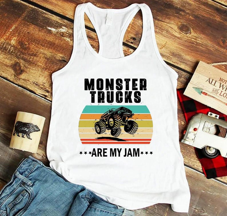Monster Trucks are My Jam T-Shirt: Retro Style - Soft, Comfortable Fit Bild 4