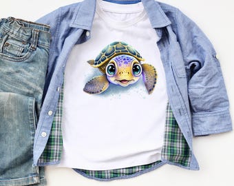 Cute Sea Turtle Shirt,Ocean Turtle Shirt,Marine Life Shirt,Ocean Lover Tee,Save the Turtles Shirt,Sea Tortoise Shirt Kids,Beach Life Shirt