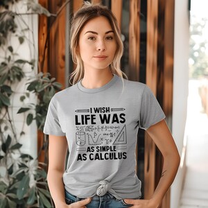 Math T-Shirt: Calculus and Algebra Design (Unisex Fit)