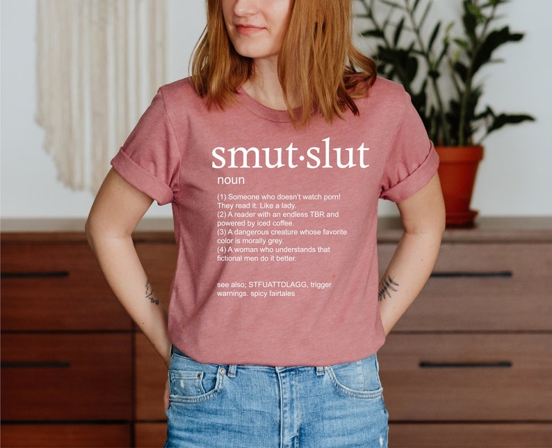 Smut-slut Reader Tank Top, Spicy Book Lover Tee - Etsy