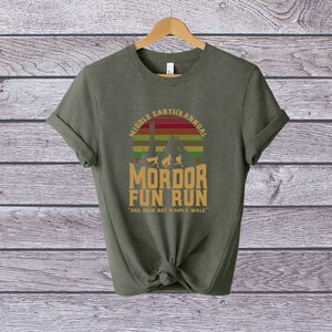 Mordor Fun Run Shirt, Ring Runners Design - Unisex Cotton Tee image 4