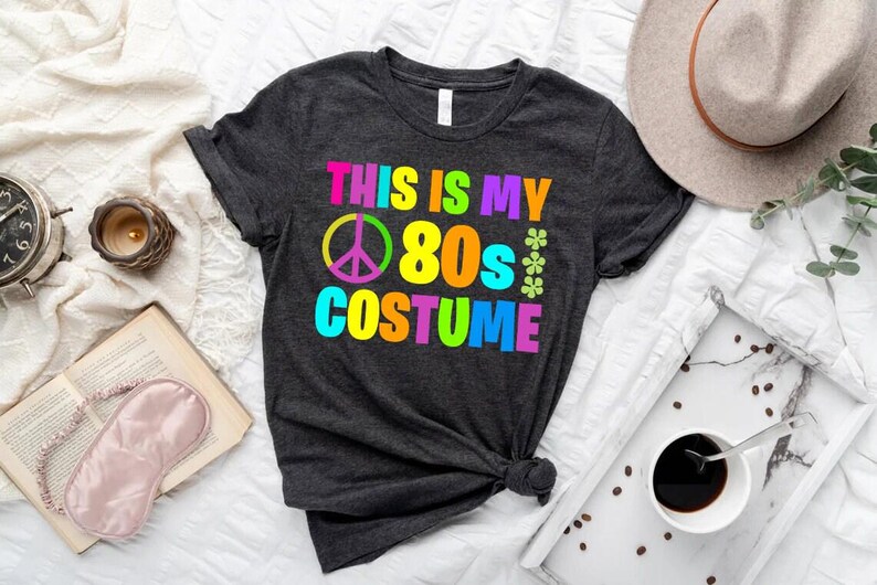 Retro 80s Costume Shirt: Eighties Party Tee, This is my Eighties Costume Bild 4