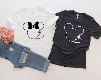 Nurse Shirt: Disney Mickey & Minnie Design (Unisex Sizes)